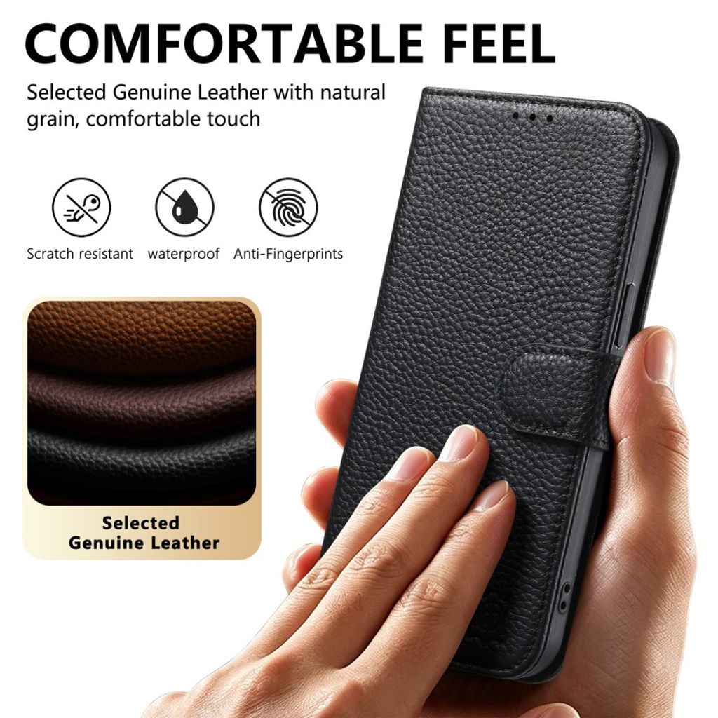 Xiaomi 17T Lompakkokotelo RFID esto - Musta