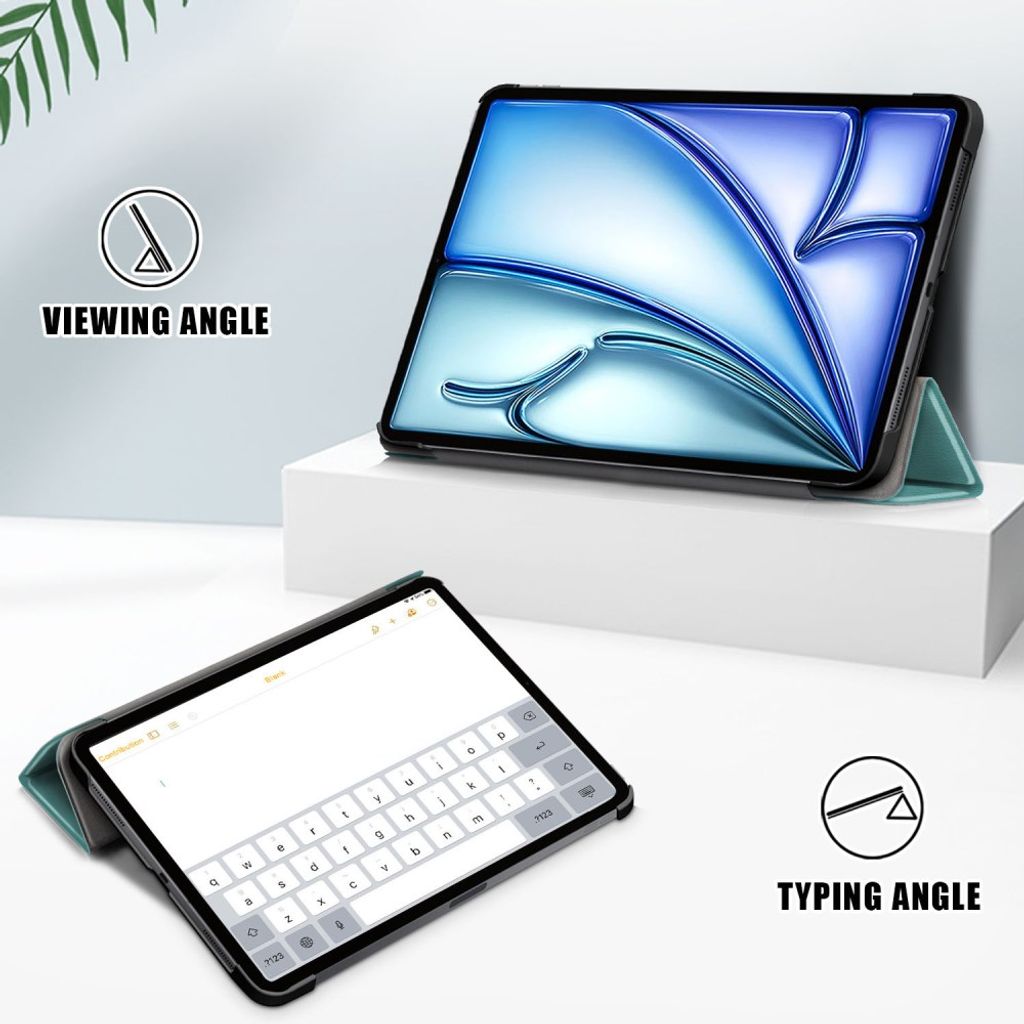 iPad Air 11"/10.9"/Pro 11" Folio etui med tri-fold-stativ - Grønn