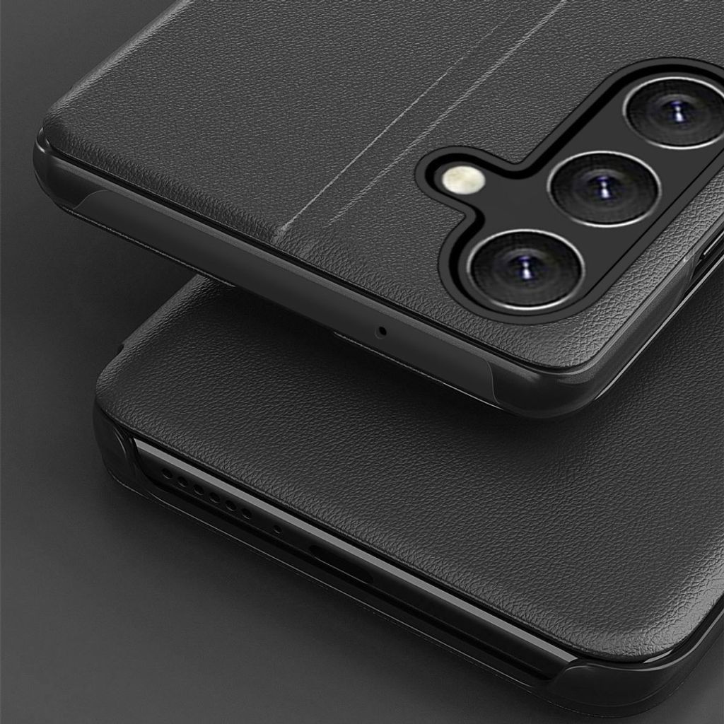 Samsung Galaxy A27 5G Kotelo Näyttöikkunalla ja Jalustalla – Sininen