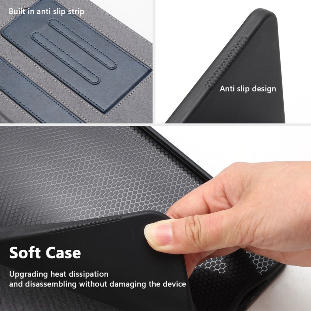 Samsung Galaxy Tab S10 FE Plus Cover with Wallet - Blue