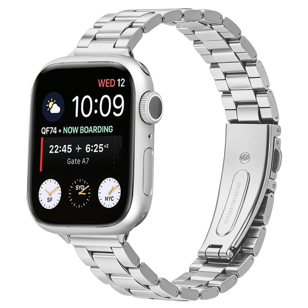 Apple Watch 49/46/44/42mm Klockarmband i rostfritt stål - Silver