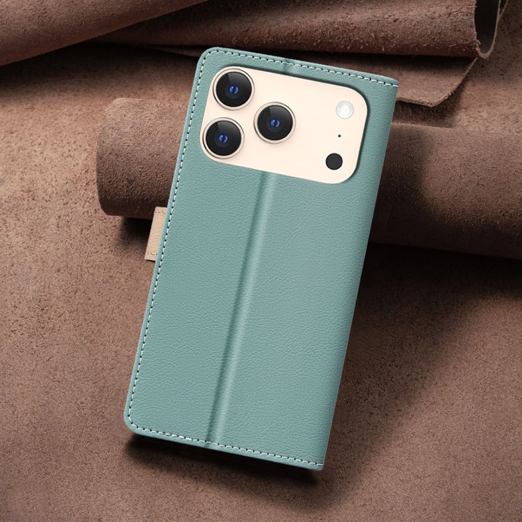BINFEN COLOR iPhone 17 Pro plånboksfodral – grön