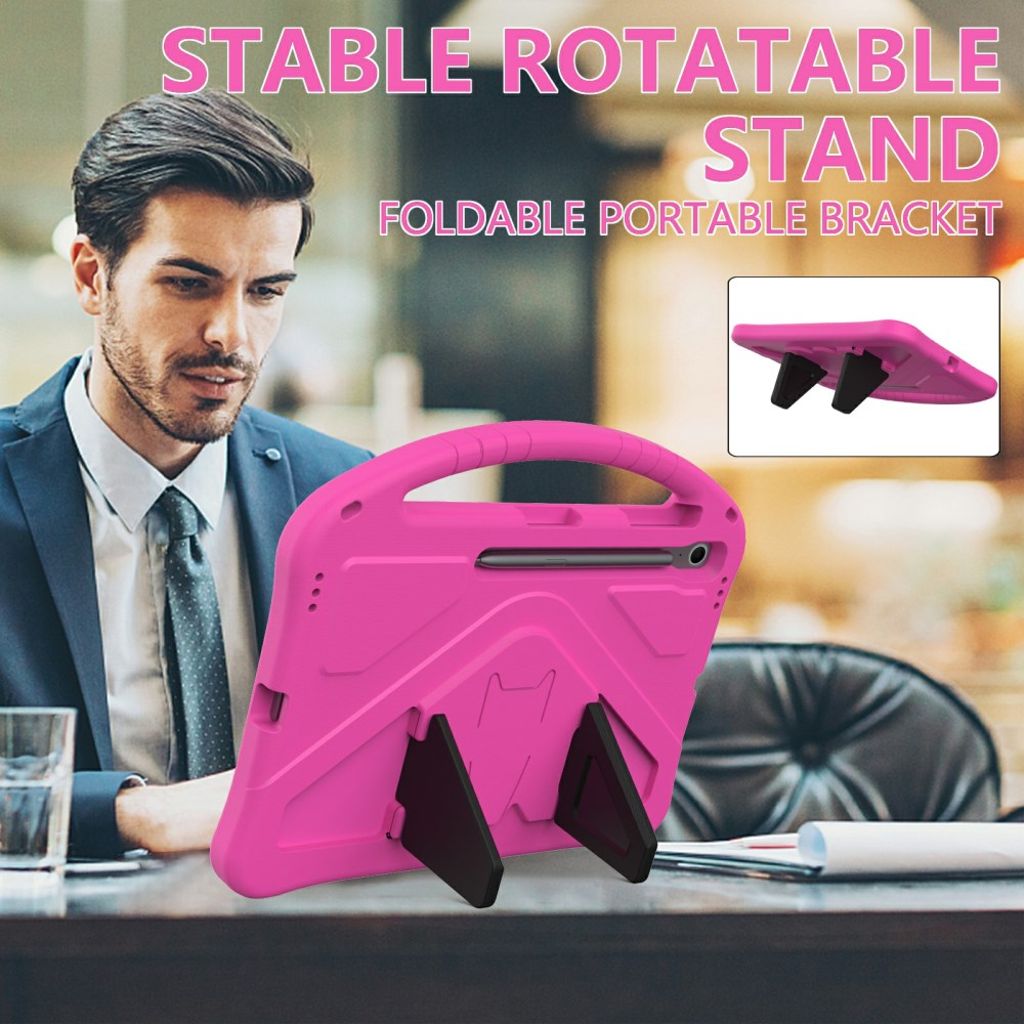 Samsung Galaxy Tab S10 FE Plus Case with Handle stand - Rose