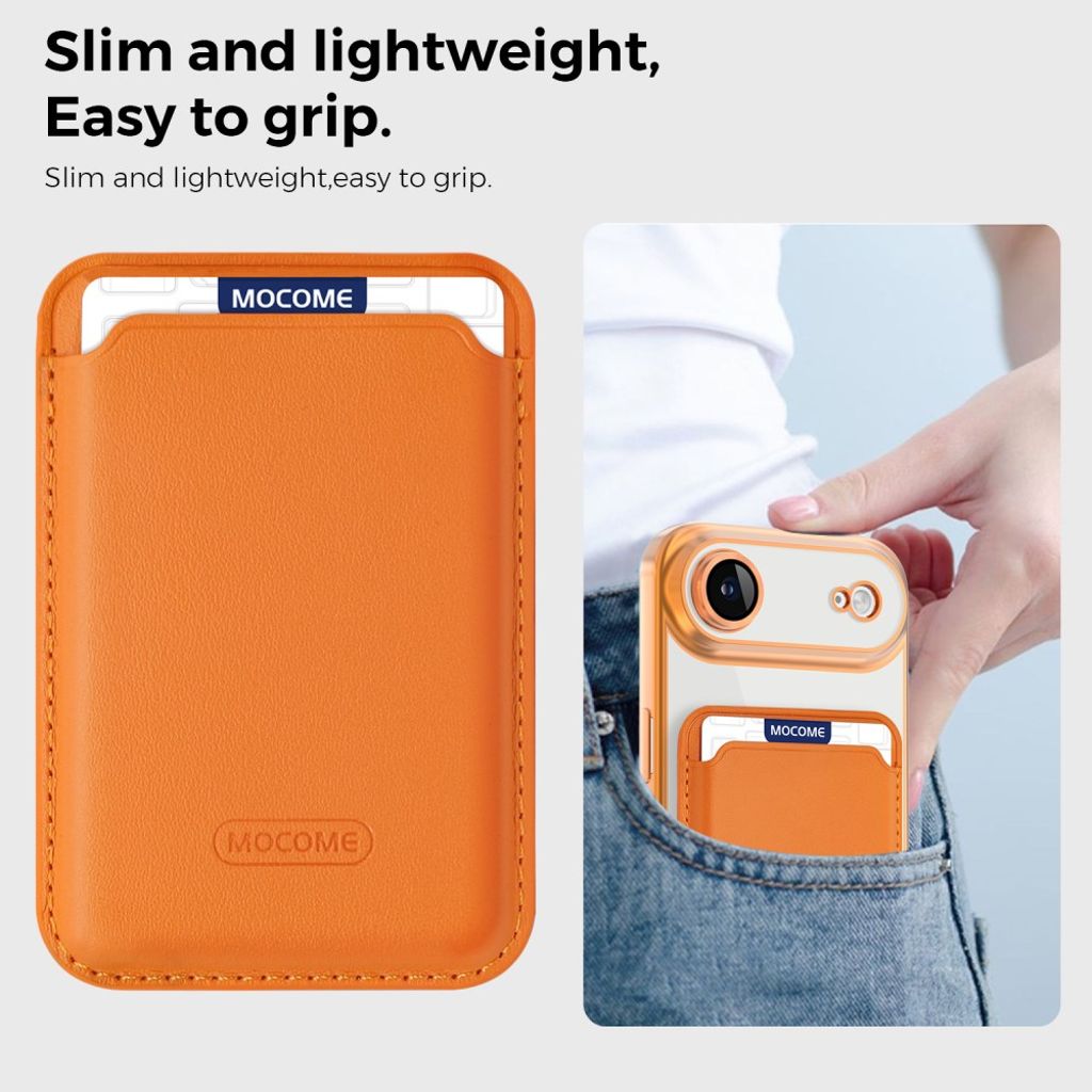 iPhone Air MagSafe-kuori irrotettavalla kortin haltijalla - Oranssi