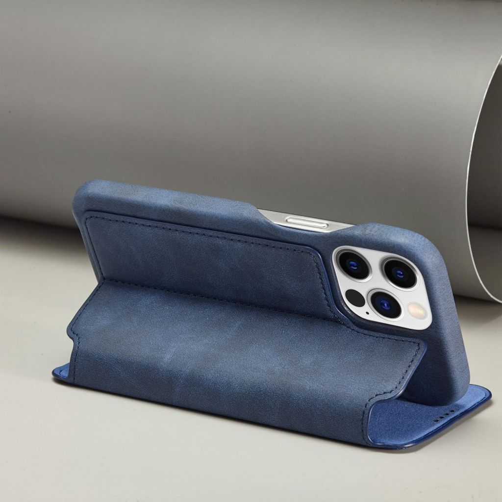 LC.IMEEKE iPhone 14 Pro Max Wallet Cover Magnetic - Blue