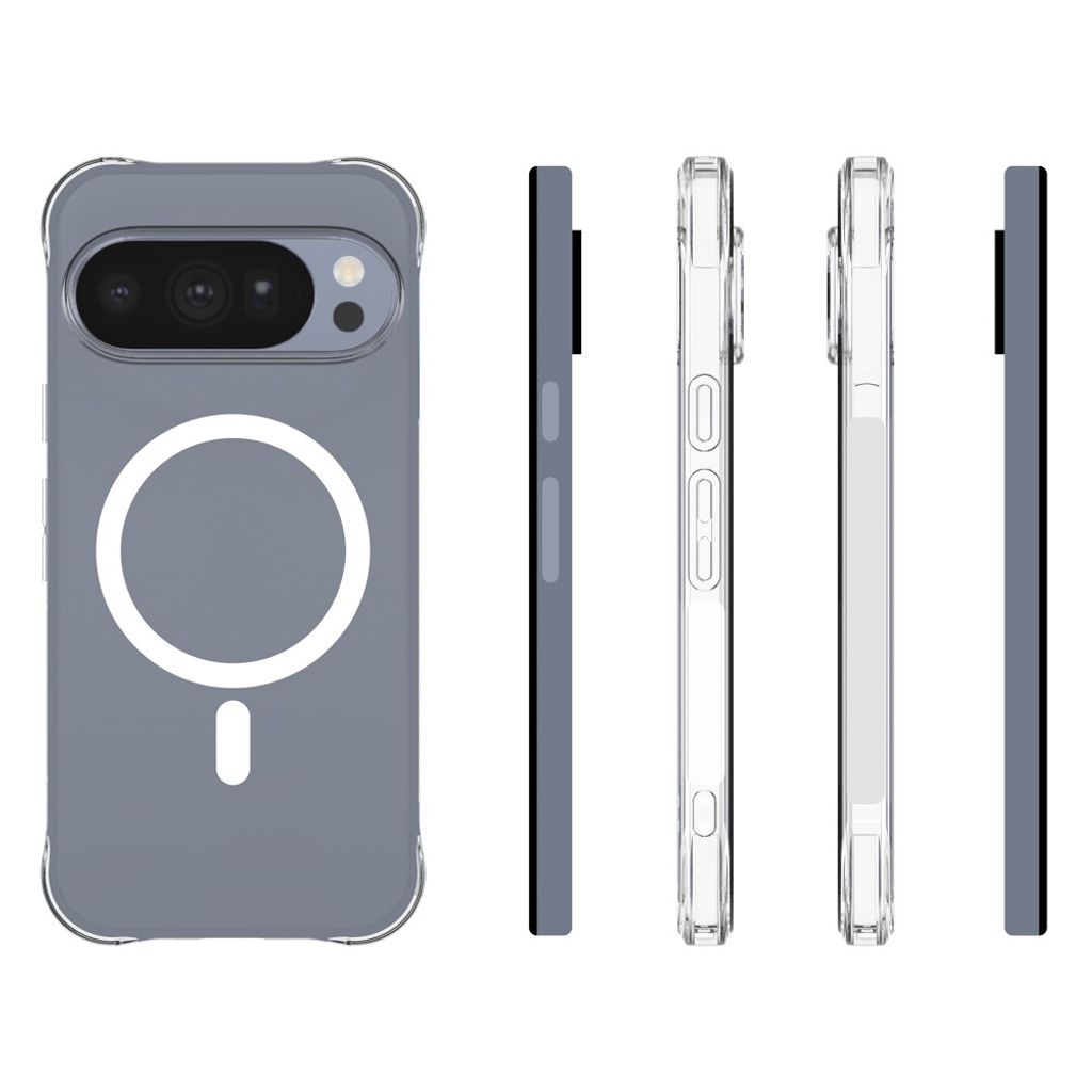 Google Pixel 11 Pro MagSafe-kompatibelt Deksel TPU - Gjennomsiktig
