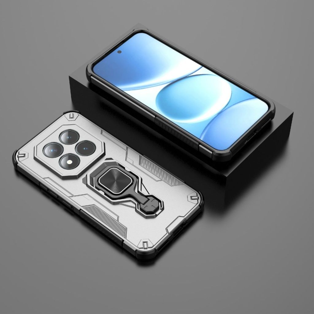 Xiaomi Redmi Note 15 ProPlus 5G Case Rotatable Ring Kickstand Titanium Grey