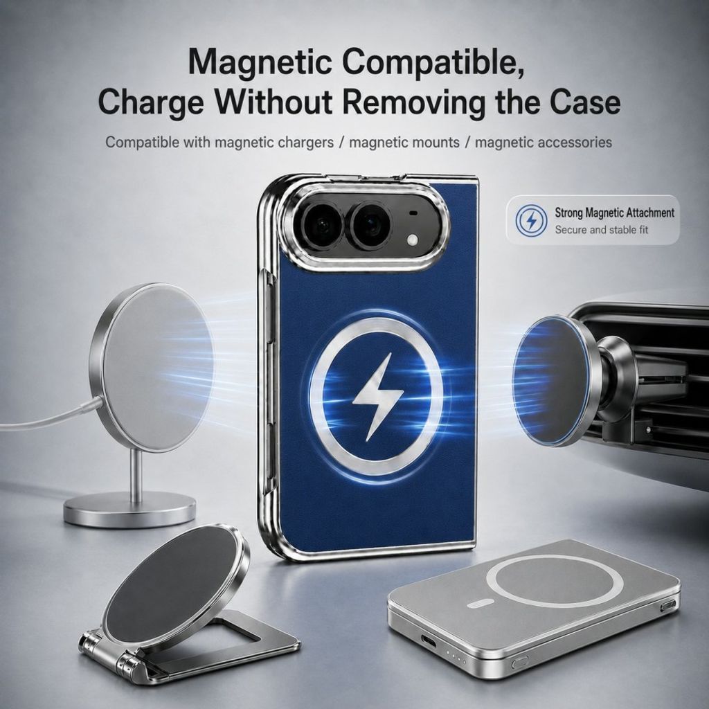 iPhone Duo MagSafe skal med inbyggt skärmskydd - Grå