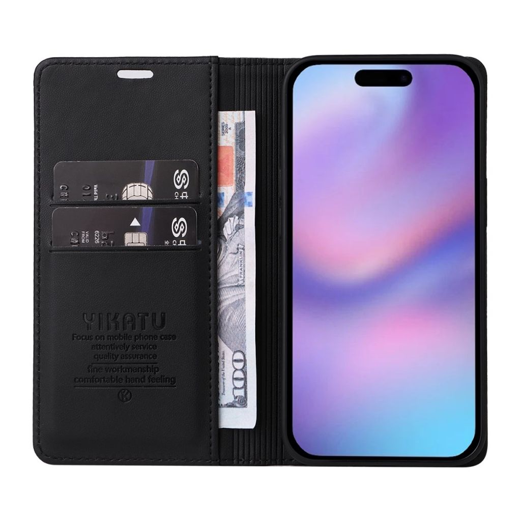 YIKATU iPhone 17 Wallet cover - Black