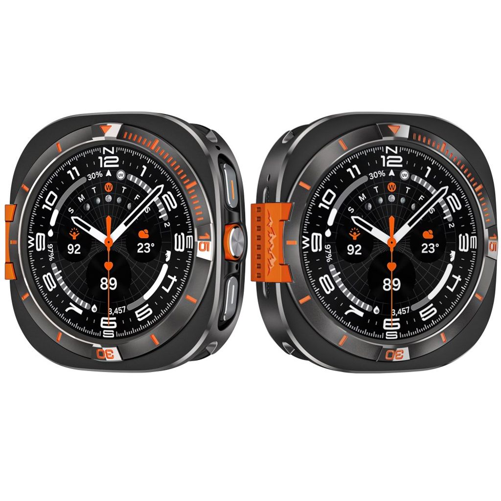 Samsung Galaxy Watch Ultra (2025) 47mm/Ultra 47mm Skal – Svart/Orange