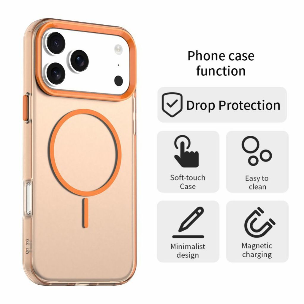 iPhone 18 Pro Max/17 Pro Max MagSafe Skal - Orange