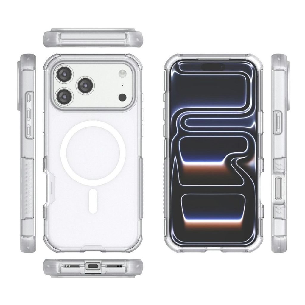 iPhone 18 Pro Max/17 Pro Max MagSafe Skal Stöttåligt - Vit