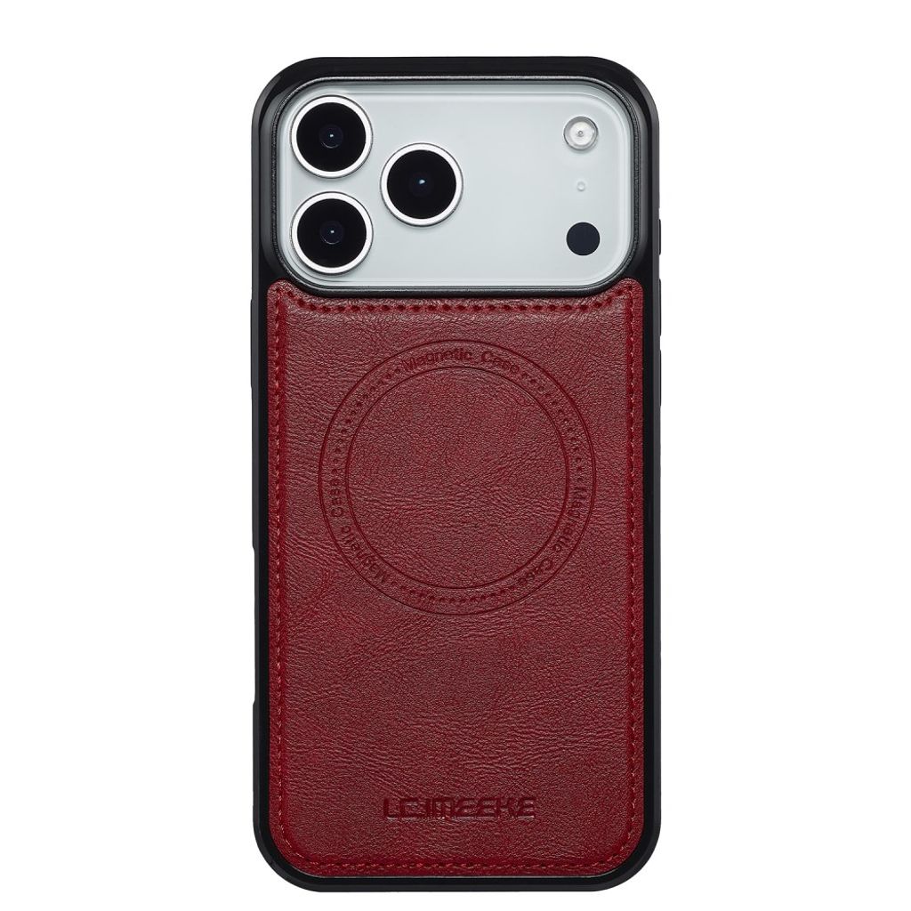 iPhone 18 Pro Max/17 Pro Max MagSafe Kuori irrotettavalla Kortin haltija - Punainen