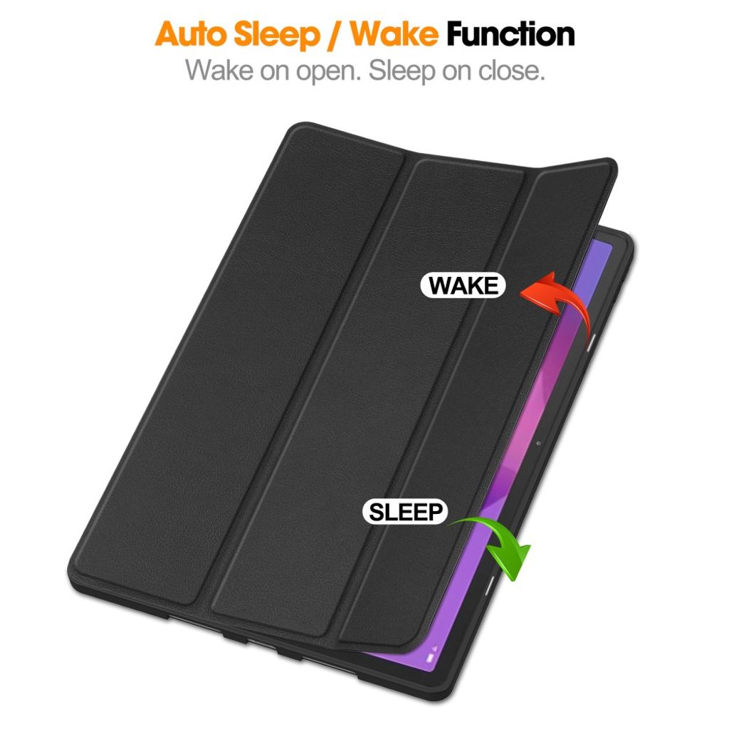 Lenovo Idea Tab Pro Tri-Fold Etui med Stativ og Pennespor – Svart