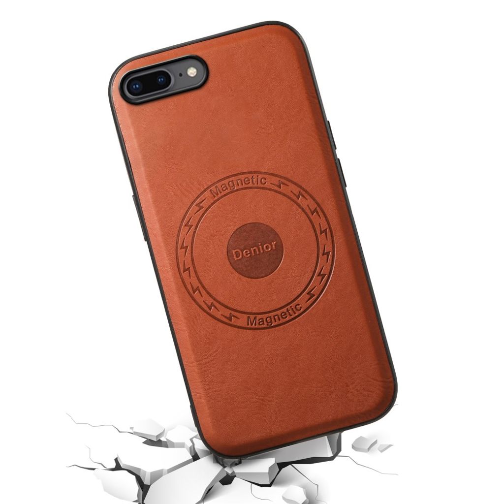 DENIOR iPhone 7 Plus / 8 Plus Cover med MagSafe - Brun