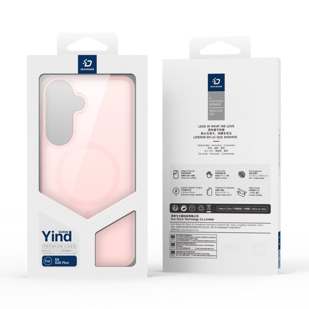 DUX DUCIS Samsung Galaxy S26 Plus MagSafe-skal – Ljusrosa