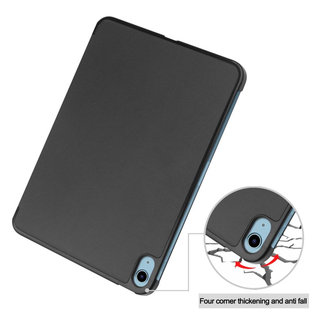 iPad A16 11" 2025 / 10.9" 2022 Tri-fold flip cover - Sort
