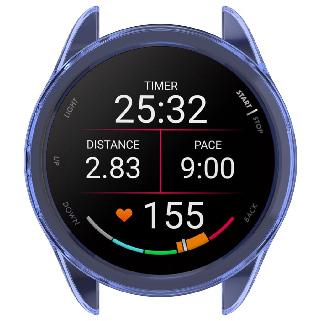 Garmin Forerunner 165/165 Music TPU-deksel - gjennomsiktig blå
