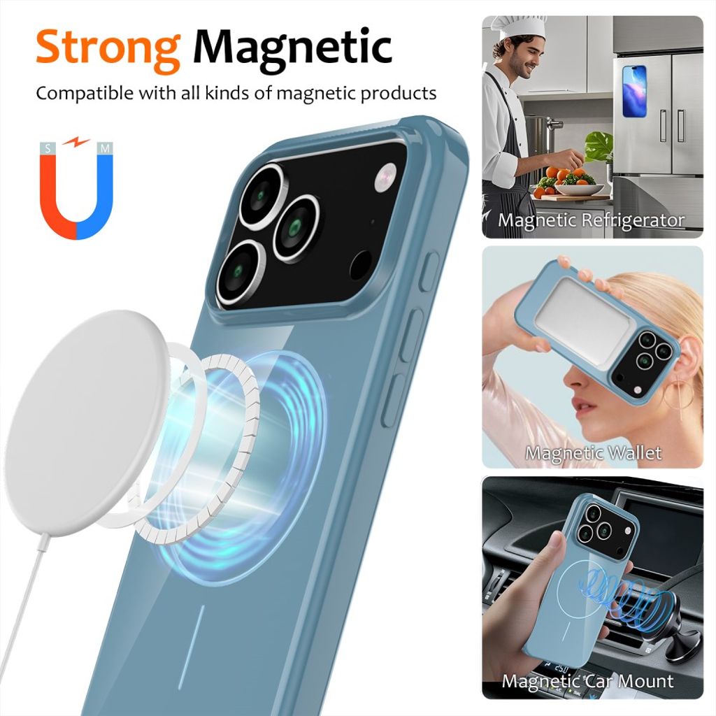 iPhone 17 Pro Max Case with Carrying strap - Blue