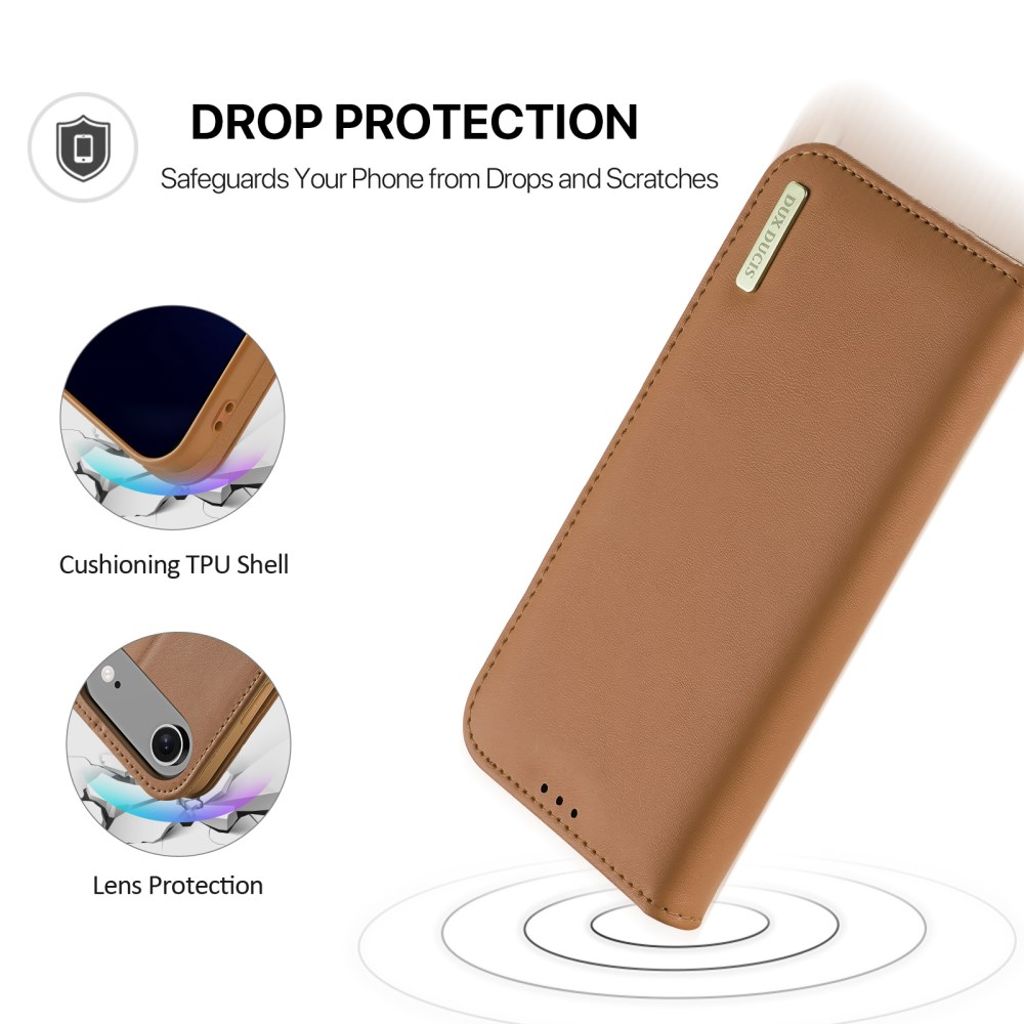 DUX DUCIS iPhone 17 Air RFID-blockerande Fodral - Brun