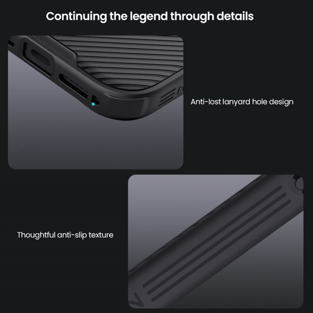 NILLKIN iPhone 18 Pro/17 Pro MagSafe-deksel med kamera-deksel – Svart