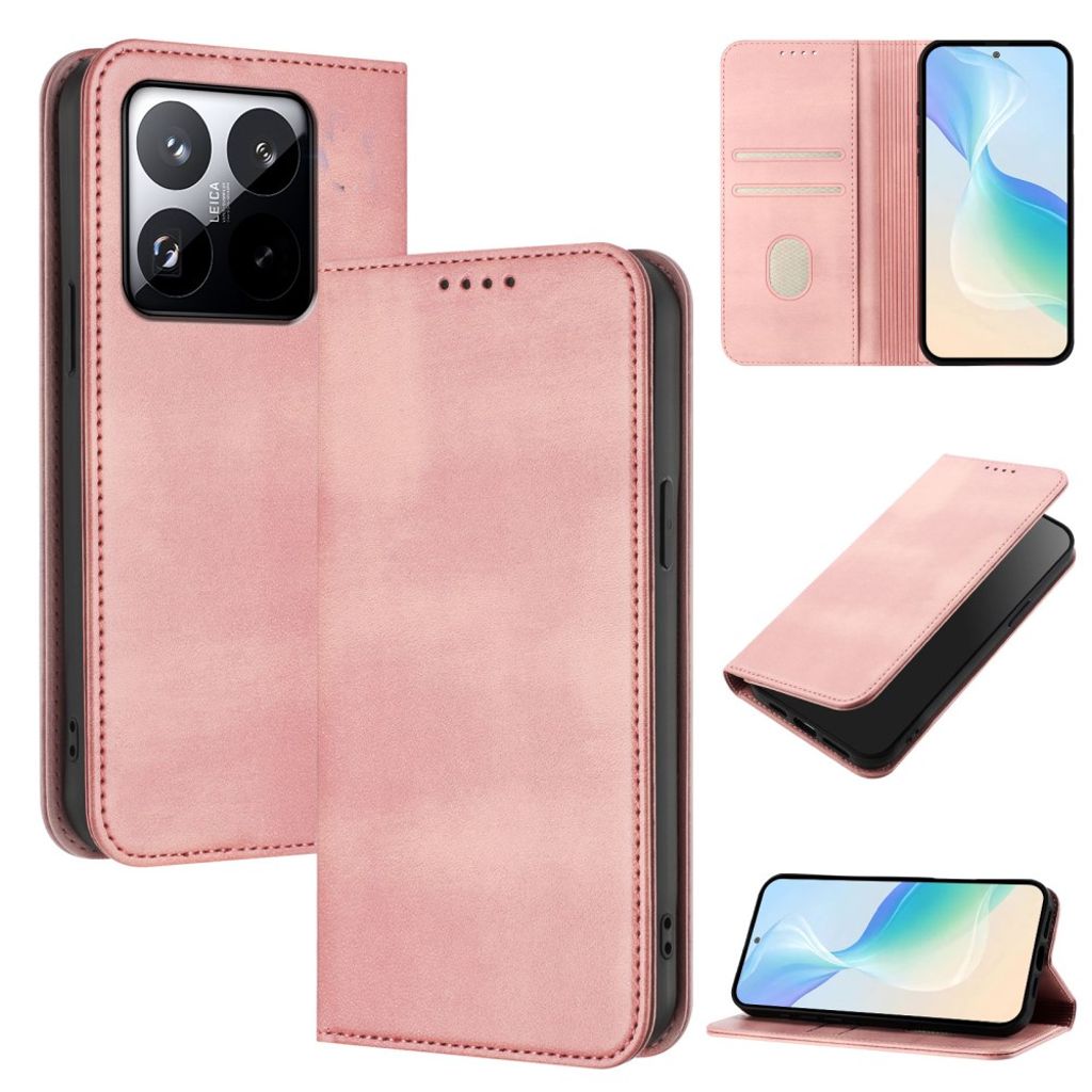 Xiaomi 15T Wallet Cover with RFID Blocking - Pink