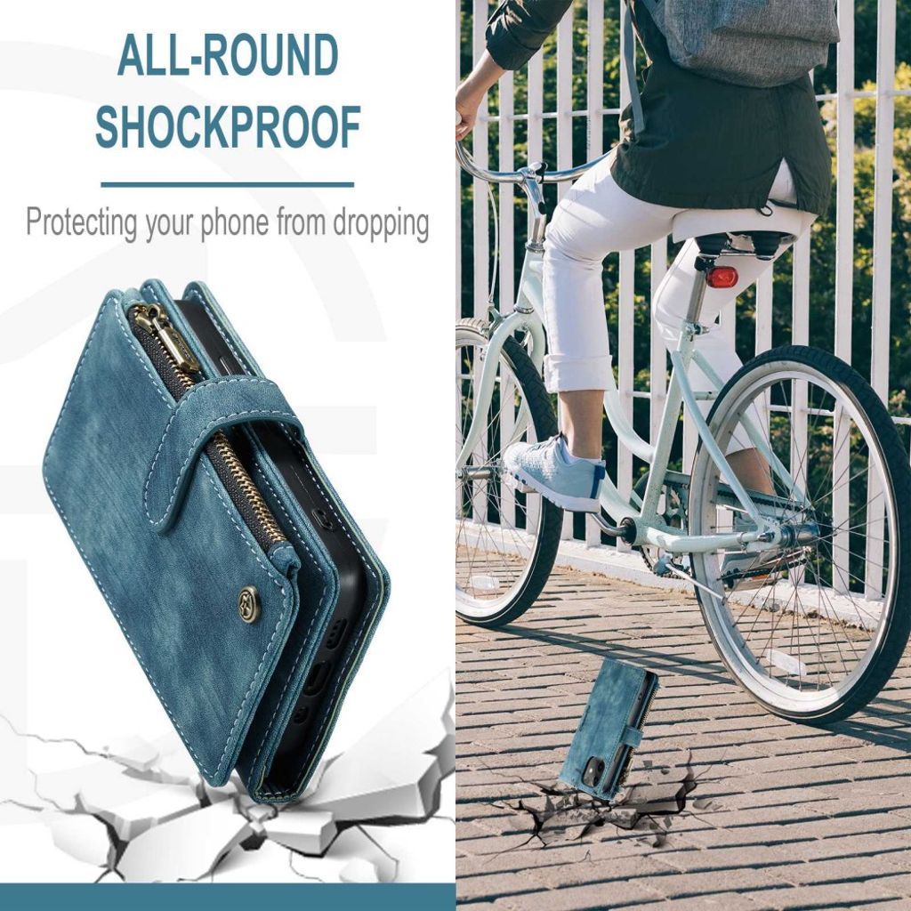 CASEME iPhone 12 Mini Cover with Stand - Blue