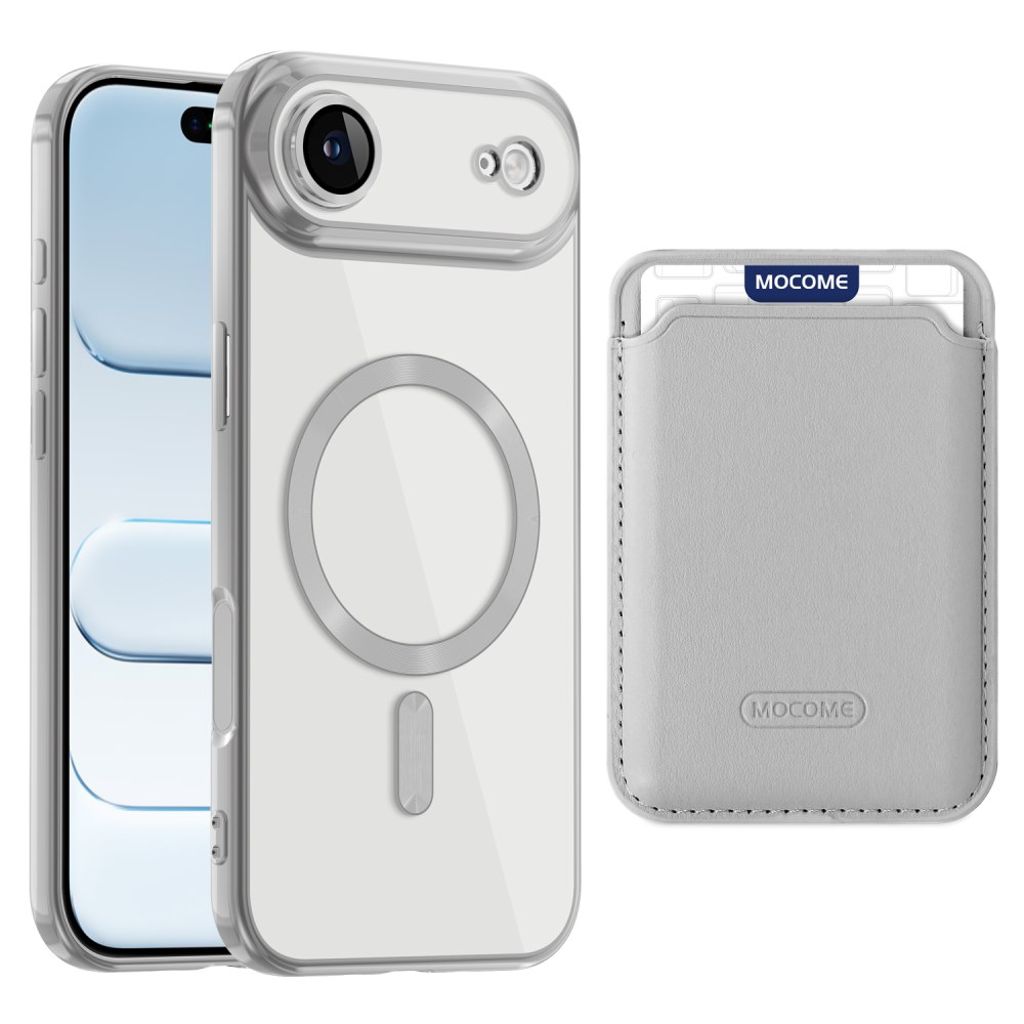 iPhone Air MagSafe-kuori irrotettavalla kortin haltijalla - Harmaa