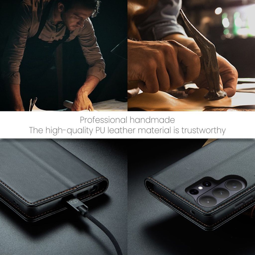 CASEME Samsung Galaxy S26 Ultra Plånboksfodral RFID-blockerande - Svart