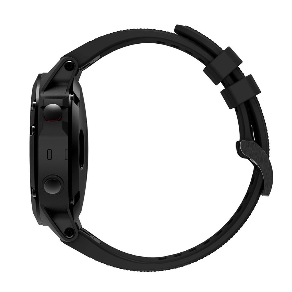Garmin Fenix 5/Fenix 5 Plus/Fenix 6 osv. Silikonklokkerem – Svart