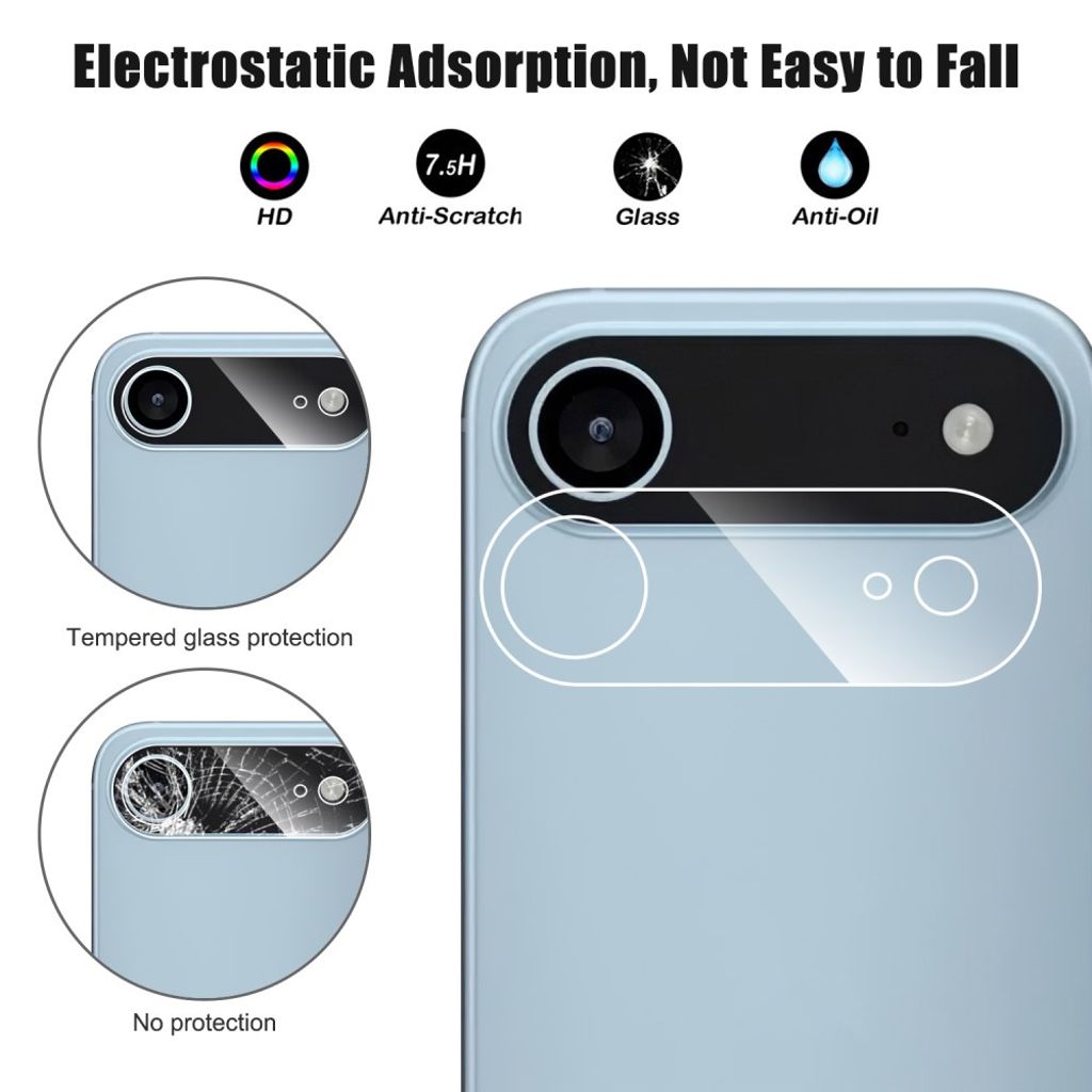 iPhone 17 Air Linsebeskytter i herdet glass