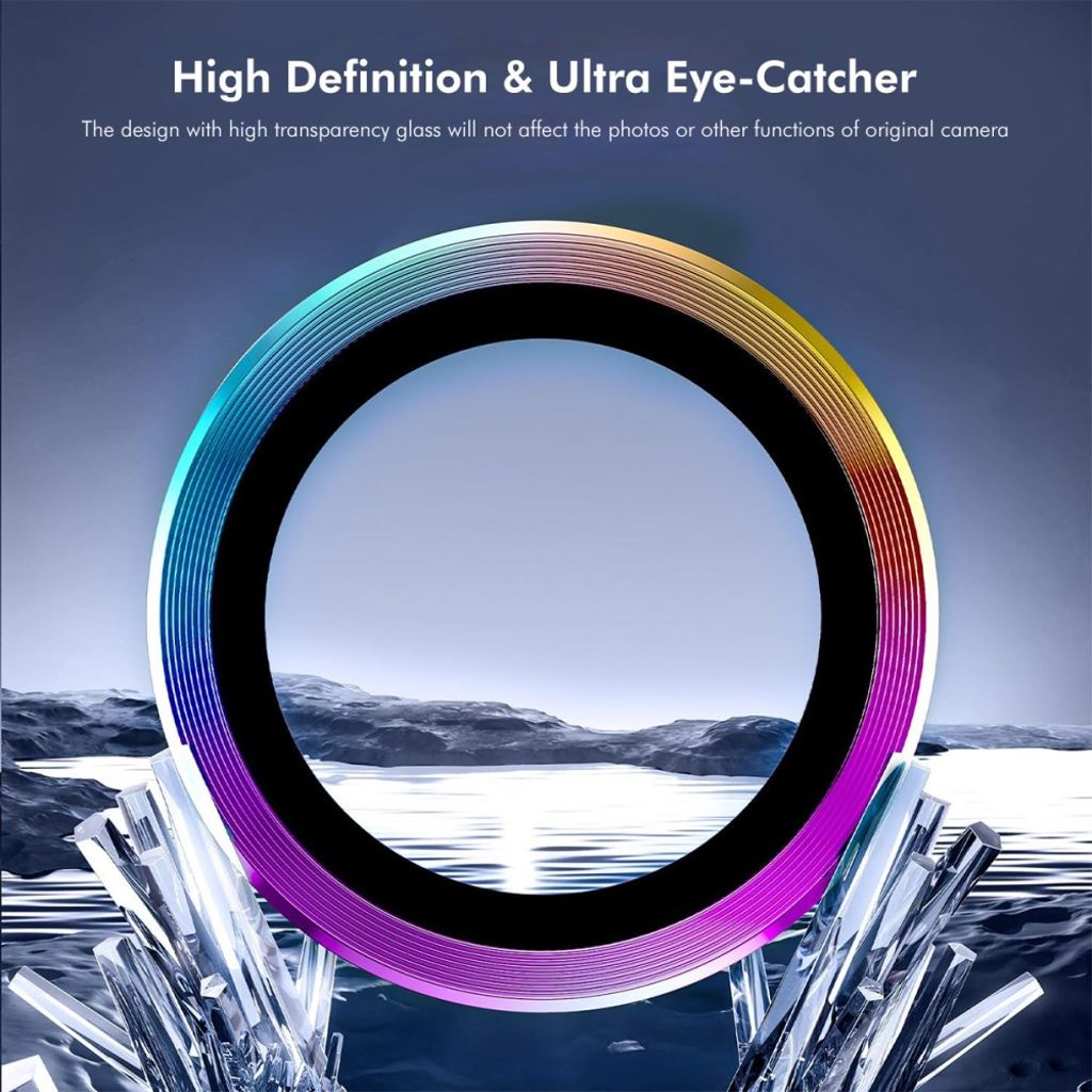 Samsung Galaxy A57/A37 5G Kameralinsebeskytter Metal Ring - Lilla