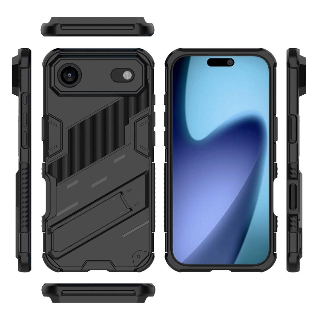 iPhone Air Skal med Stativ - Svart