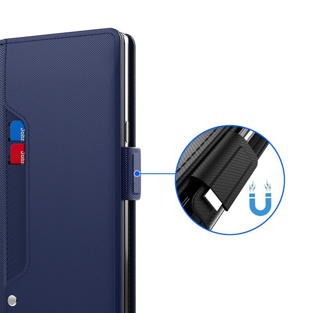 Google Pixel 11 Pro Plånboksfodral i PU-läder - Blå