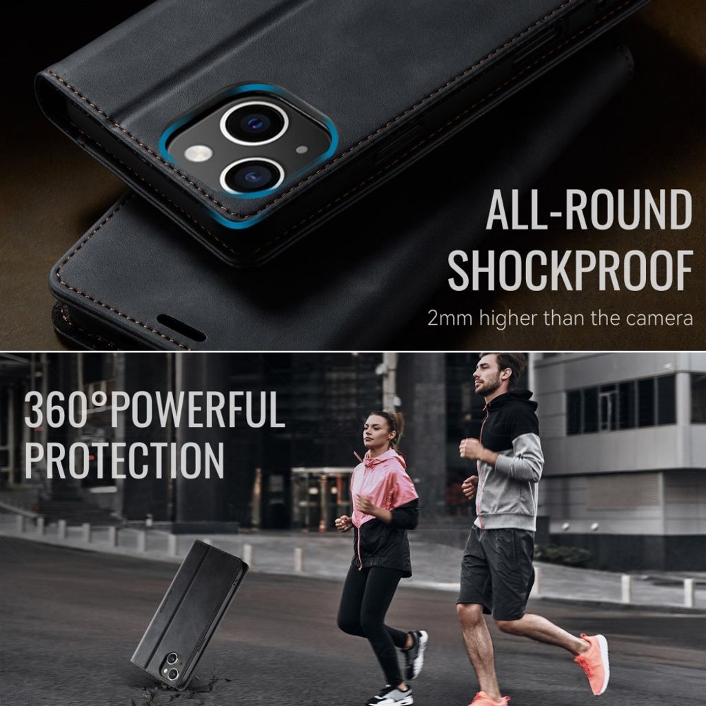 CASEME iPhone 13 mini Plånboksfodral RFID-blockerande – Svart