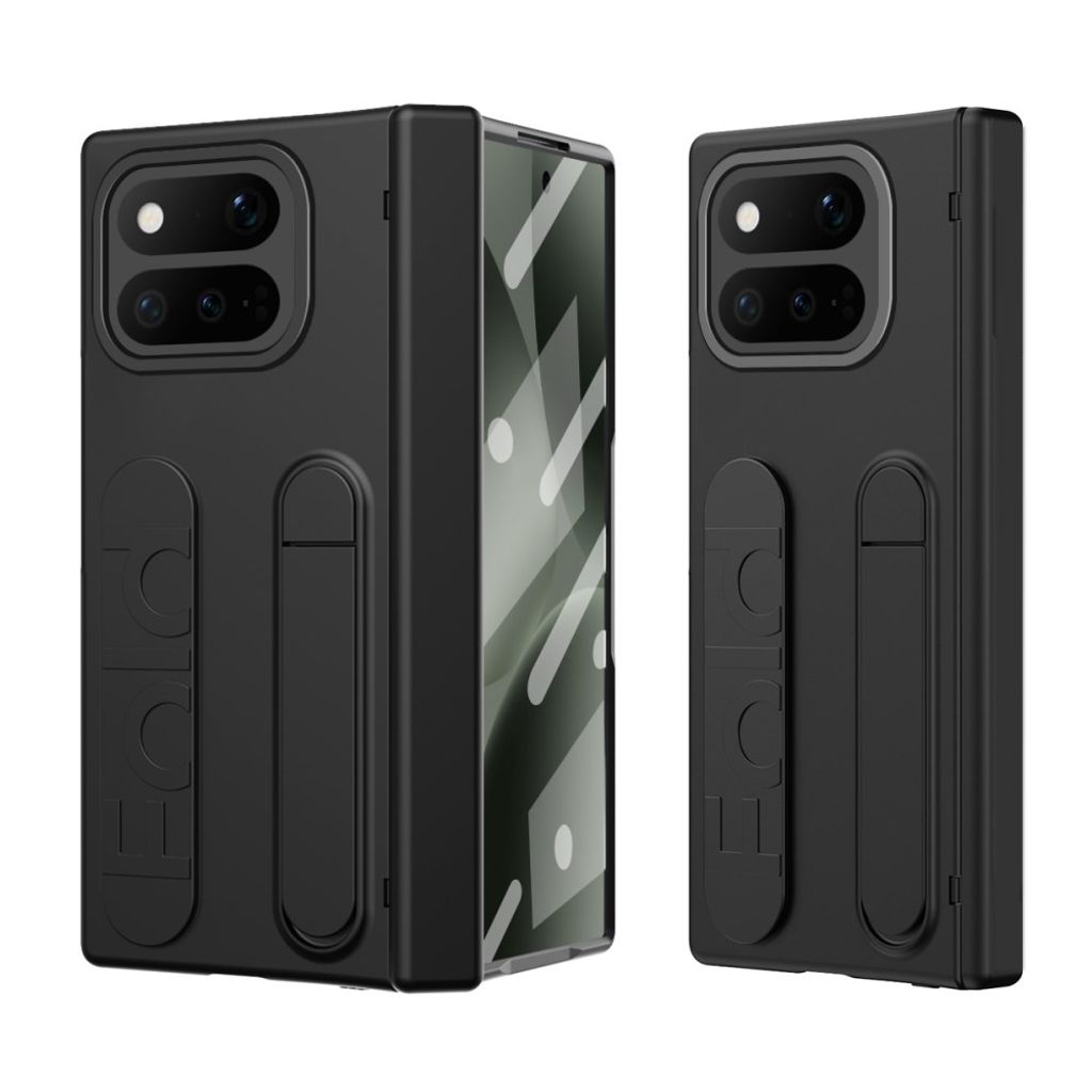 Google Pixel 11 Pro Fold Deksel med skjermbeskytter i herdet glass - Svart