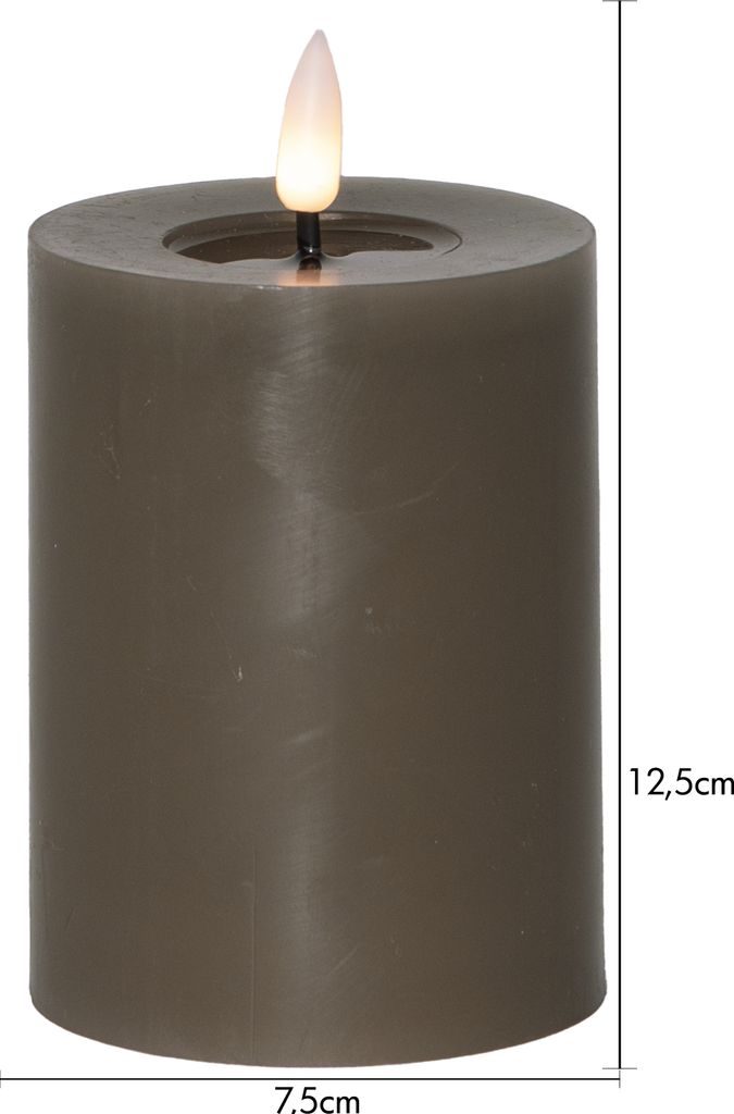 LED BLOCKLJUS FLAMME FLOW MULLVAD / 12,5 CM / TIMER