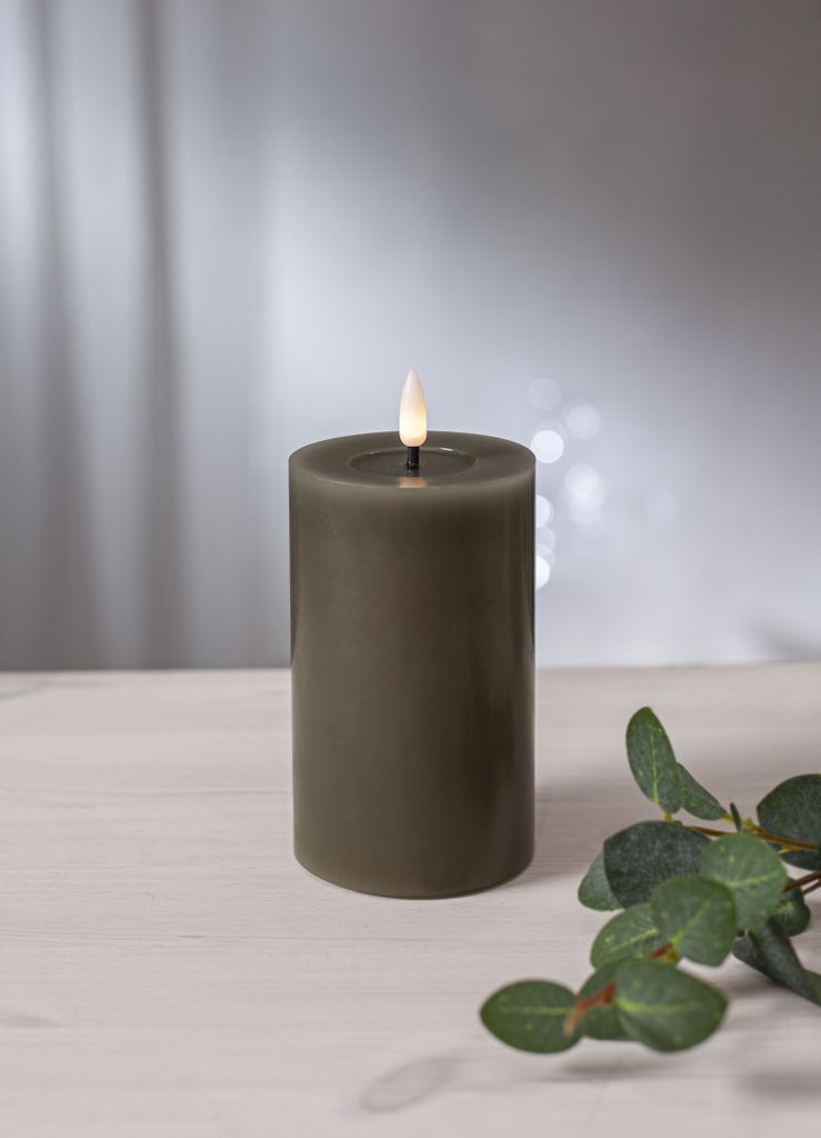 LED BLOCKLJUS FLAMME FLOW MULLVAD / 15 CM / TIMER