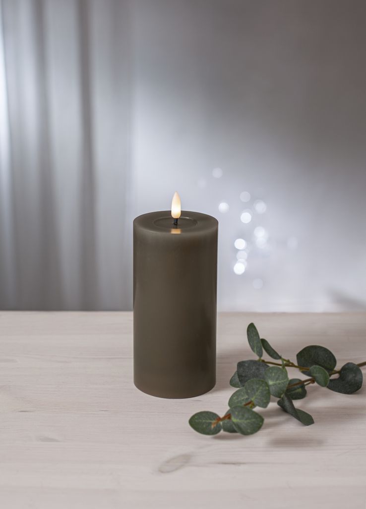 LED BLOCKLJUS FLAMME FLOW MULLVAD / 17,5 CM / TIMER