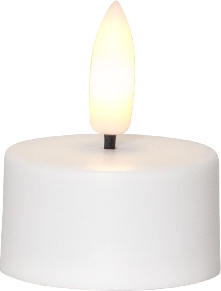 LED-lys 6-pak Flamme Charge 40x50mm - genopladeligt