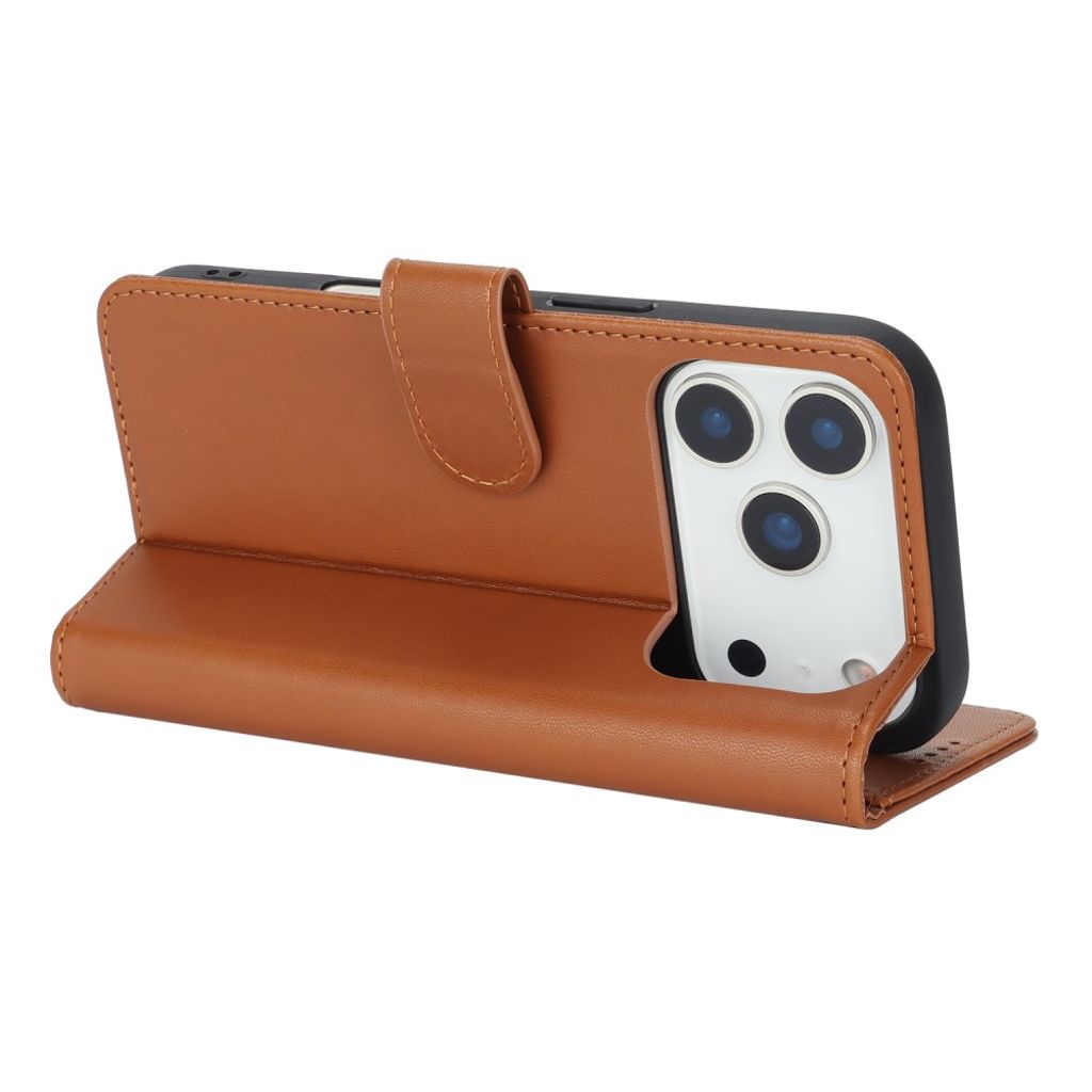 iPhone 17 Pro Etui med Stativ - Lysebrun