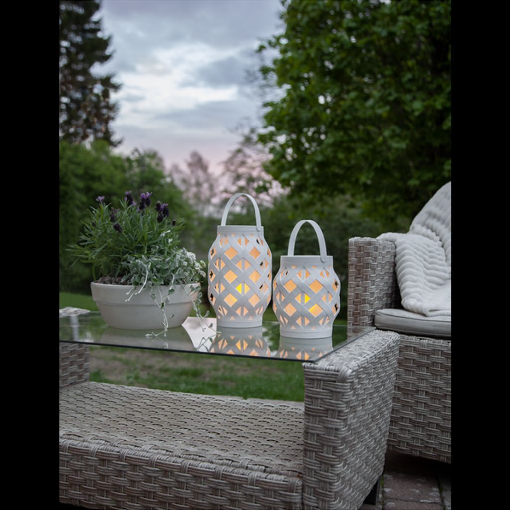 Star Trading Flame Lykta för inom- och utomhusbruk - Vit