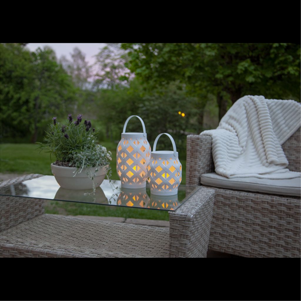 Star Trading Flame Lykta för inom- och utomhusbruk - Vit