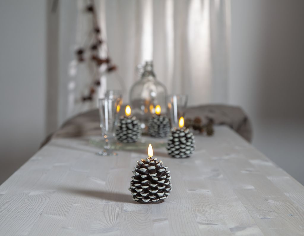 LED-lys Flamme Cone 10,5 cm med timer