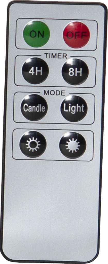 LED-blokklys 3-pakning May - hvite med timer
