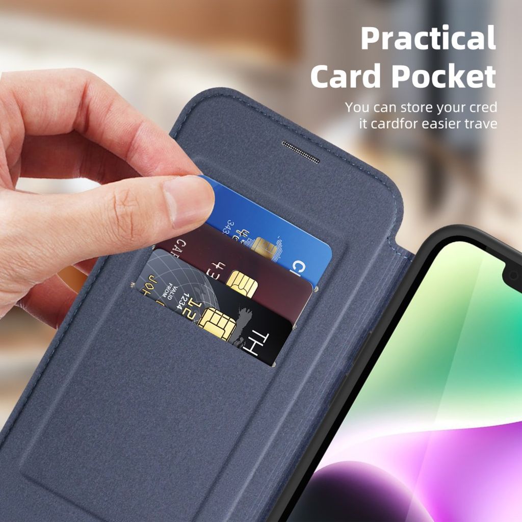 iPhone 14 Plus Lommeboketui MagSafe RFID-blokkerende - Safir