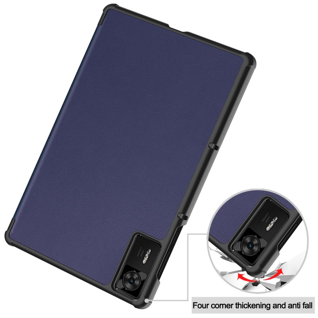 Lenovo Legion Y700 Gen 4 Etui Støtsikker Tri-Fold PU-lær - Blå