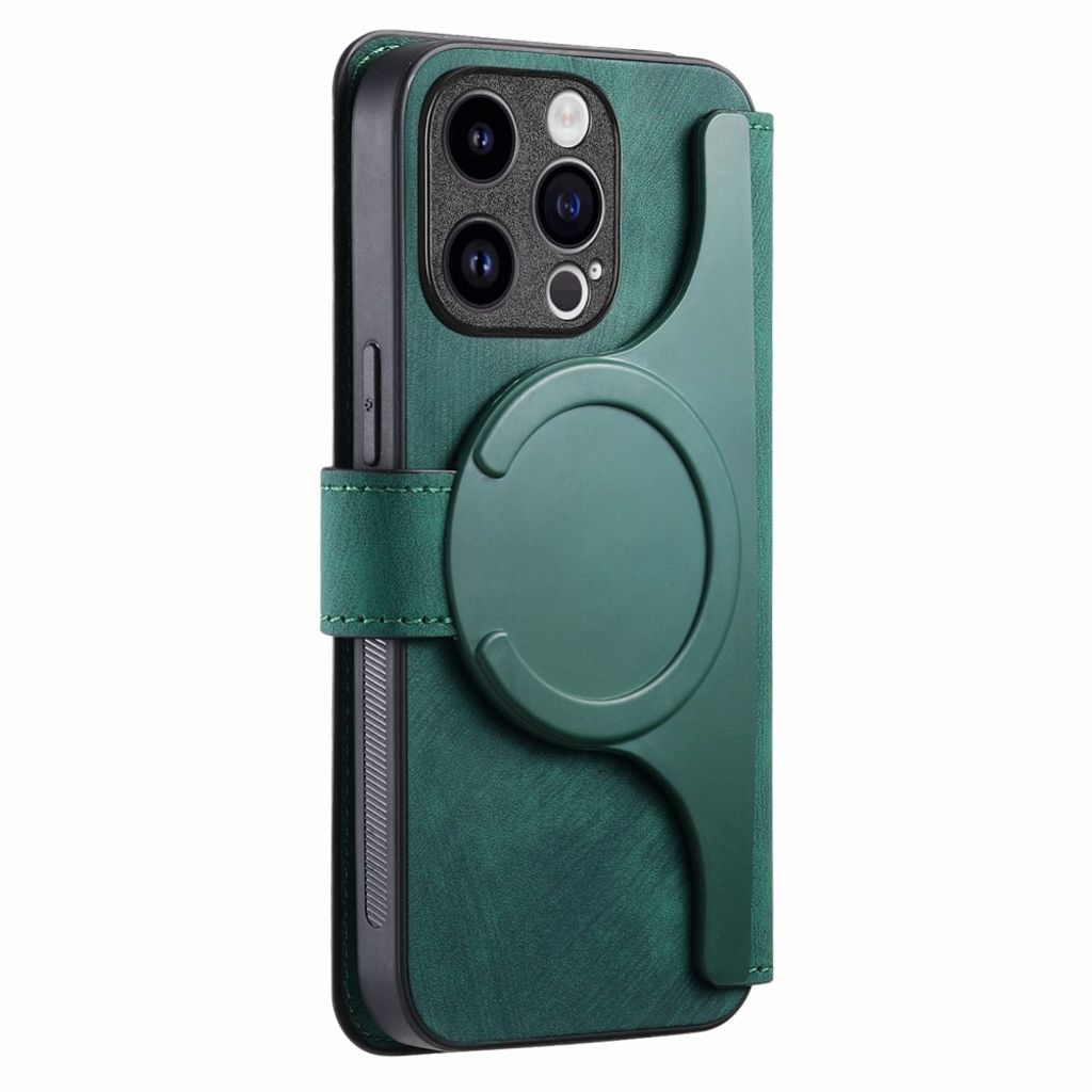 CASENEO iPhone 13 Pro Max Lompakkokotelo Irrotettava Lompakko – Vihreä