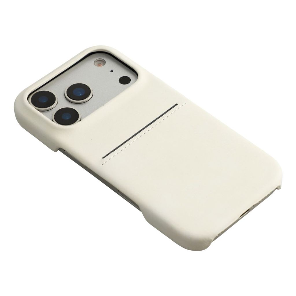 iPhone 18 Pro Max/17 Pro Max-deksel med kortspor – hvitt