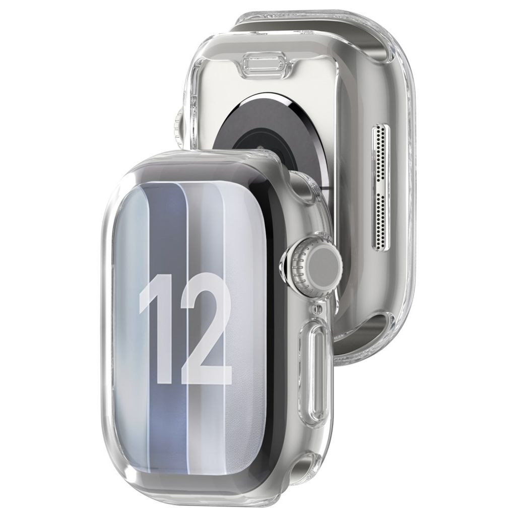 Apple Watch 12 46mm Heldekkende deksel - Gjennomsiktig